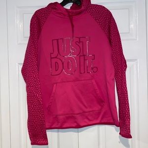 Nike  just do it size medium therafit hooded sweatshirt